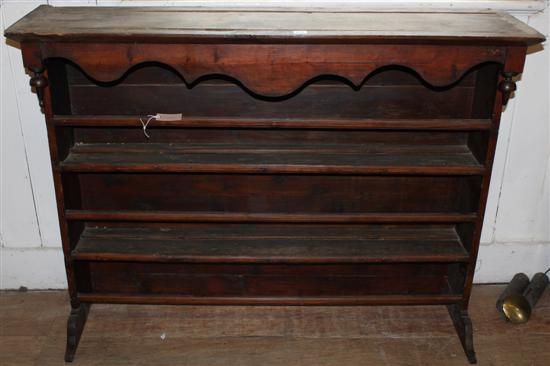 Pine plate rack